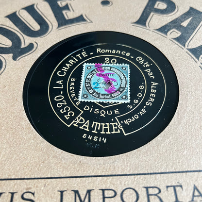 Disque Pathé - Le Soir / La Charité - 25cm