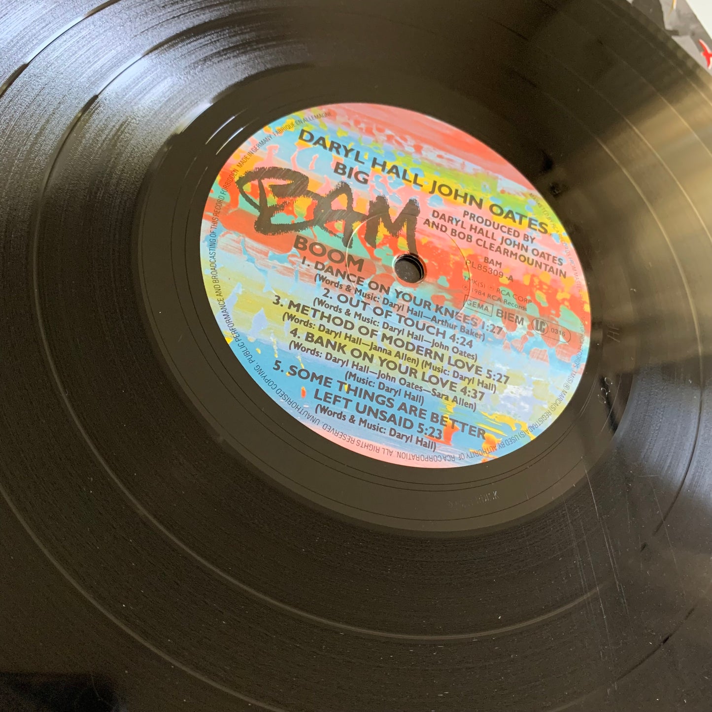 Dary Hall & John Oates - Big Bam Boom - LP 1984 Occasion