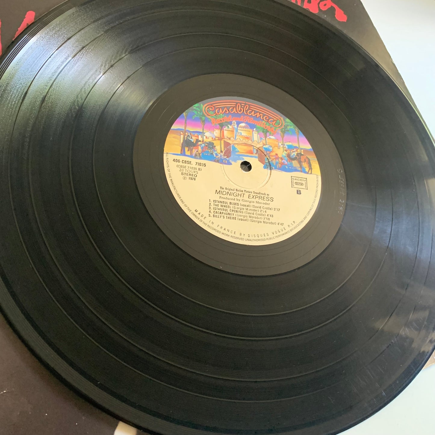 Giorgio Moroder - Midnight Express (Music From The Original Motion Picture Soundtrack) - LP 1979 Occasion
