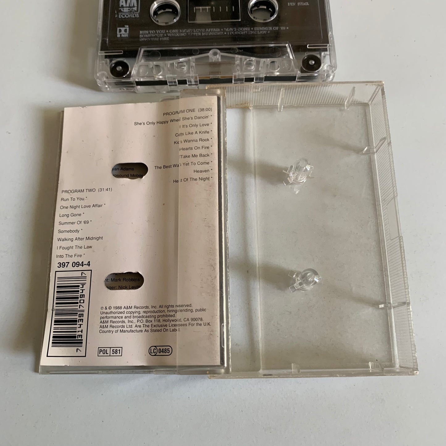 Bryan Adams - Live! Live! Live! - 1988 Occasion