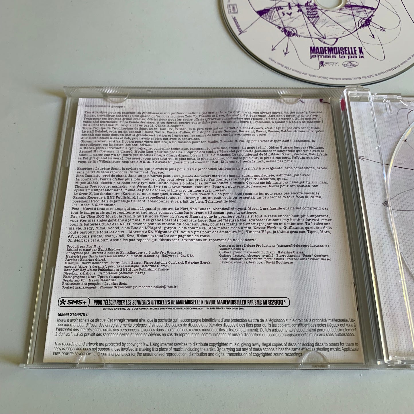 Mademoiselle K - Jamais La Paix - 2008 Occasion