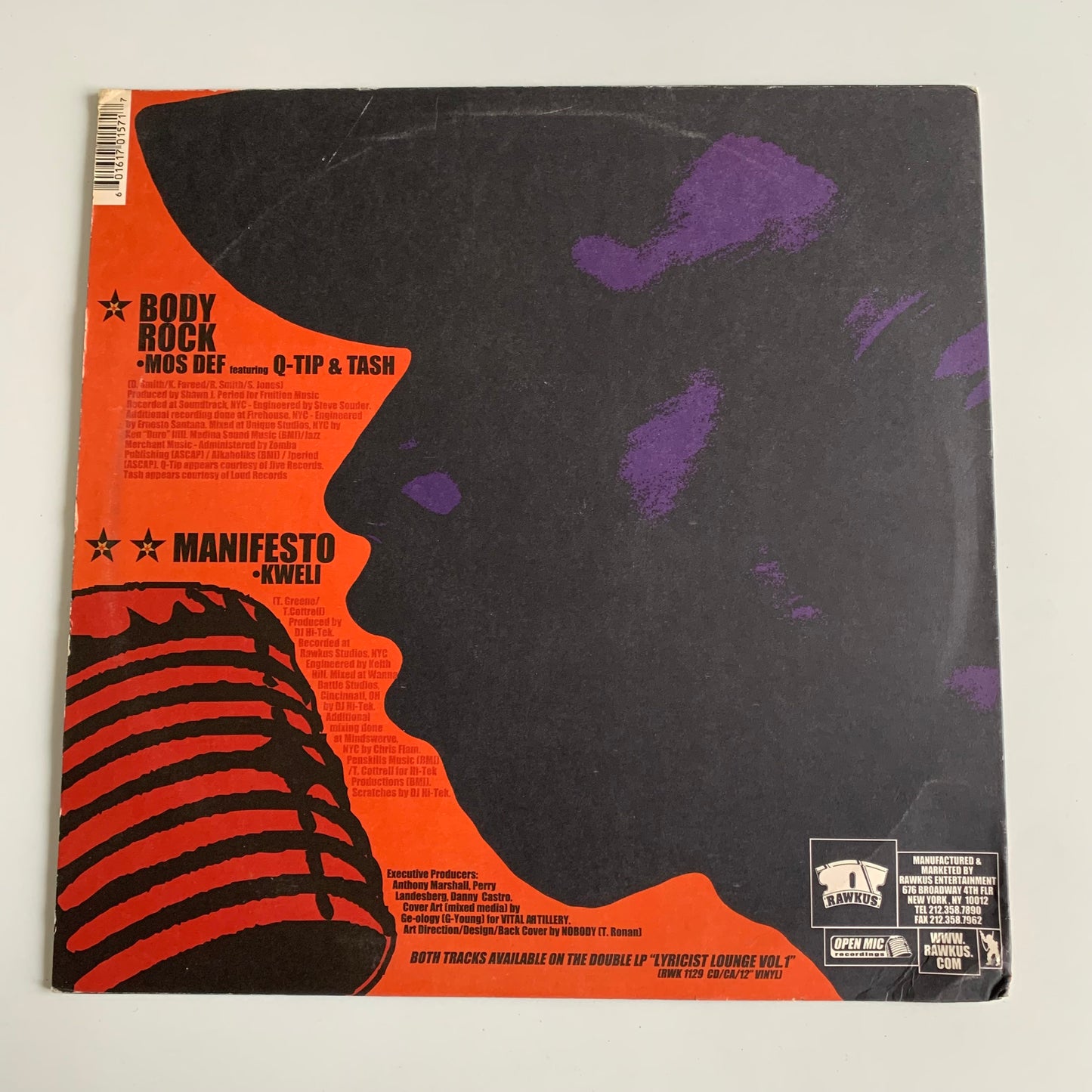 Mos Def - Q-Tip - Tash - The Lyricist Lounge Vol.1 Presents: Body Rock - Single 1998