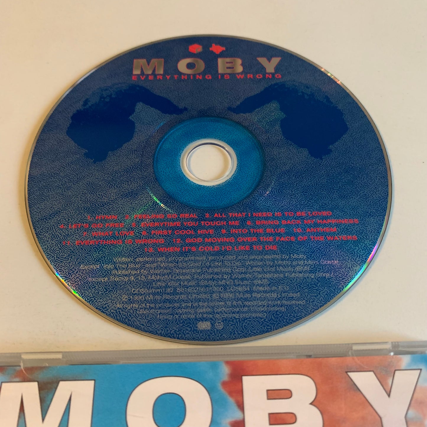 CD - Moby - Everything Is Wrong - 1995 Occasion