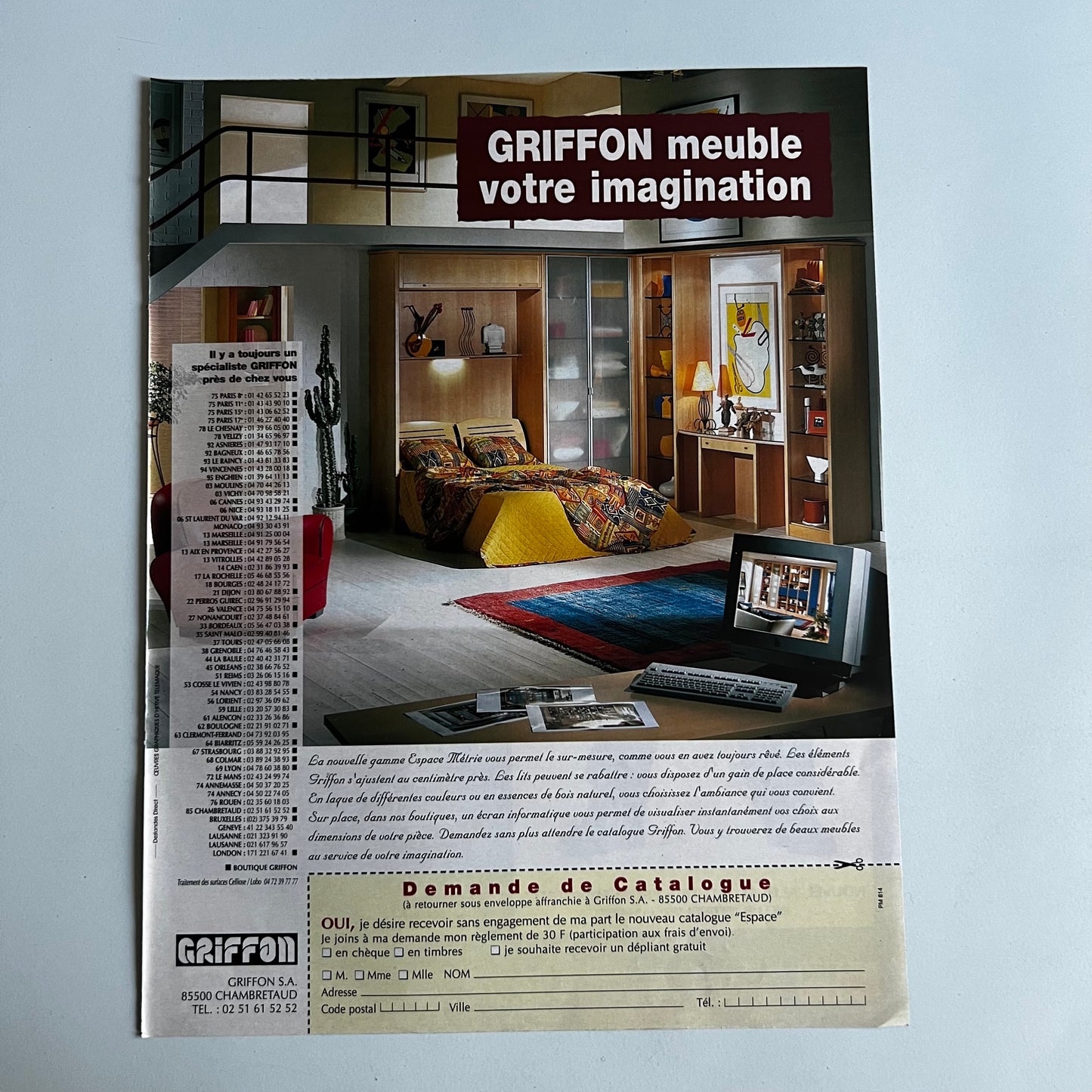 Affiche Originale Concert Joe Cocker 1998 - Page de Magazine 30x23cm