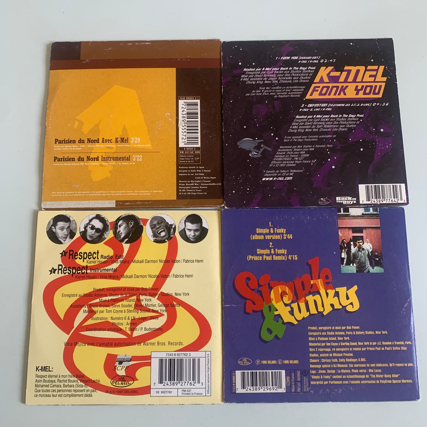 Lot CD - Alliance Ethnik - Respect - Parisien Du Nord - Fonk You - Simple & Funky - Single Occasion