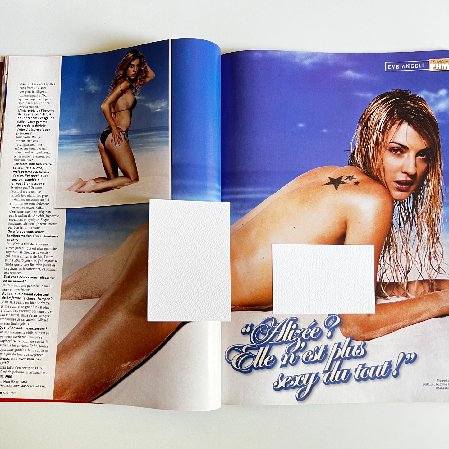 Magazine FHM - Eve Angeli - Nº73 Août  2005