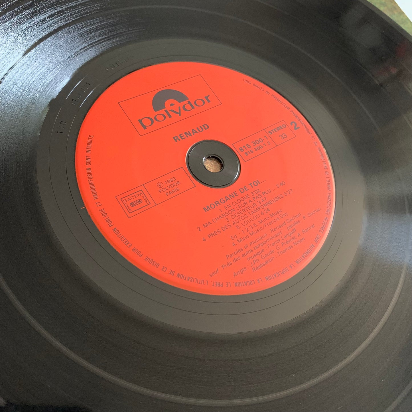 Renaud - Morgane De Toi - LP 1983