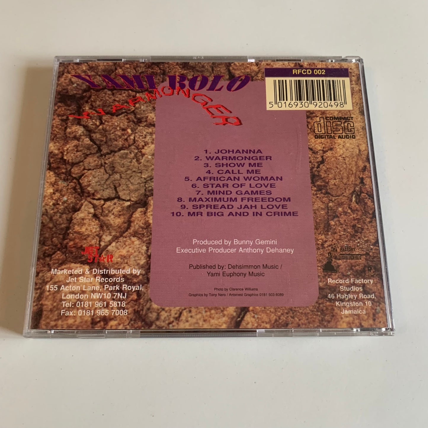 CD - Yami Bolo - Warmonger - 1995