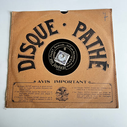 Disque Pathé - Pastorale / Faust - 25cm