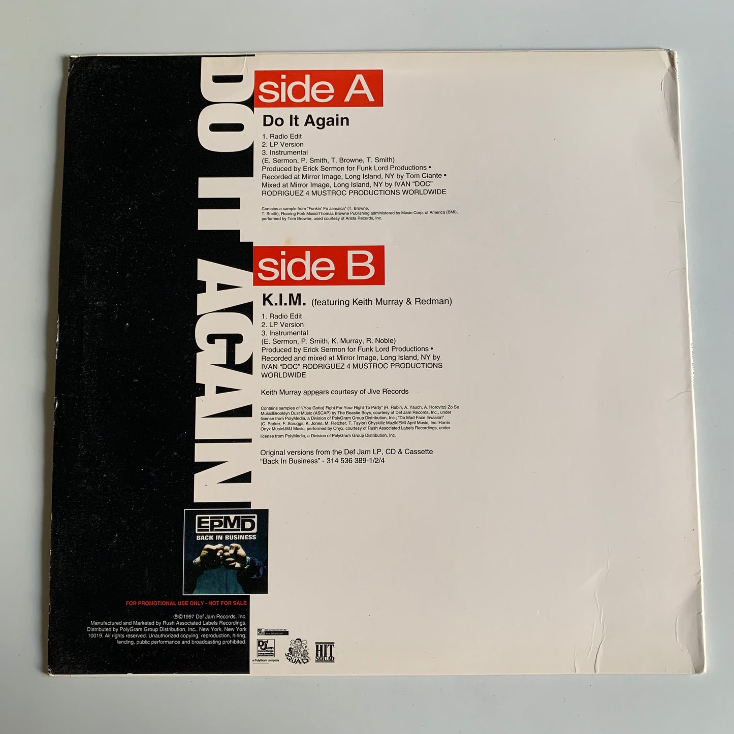 EPMD - Do It Again - Single Promo 1997