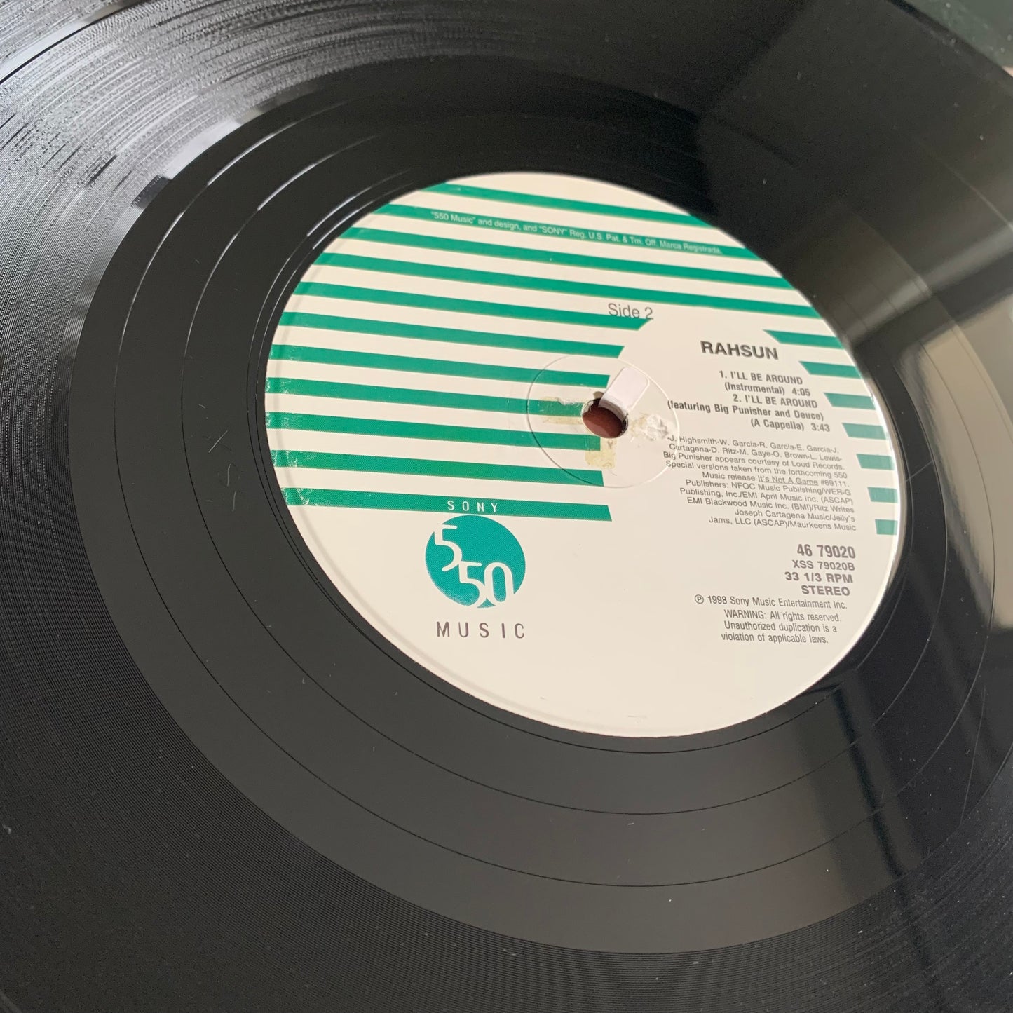 Rahsun - I'll Be Around - Single 1998