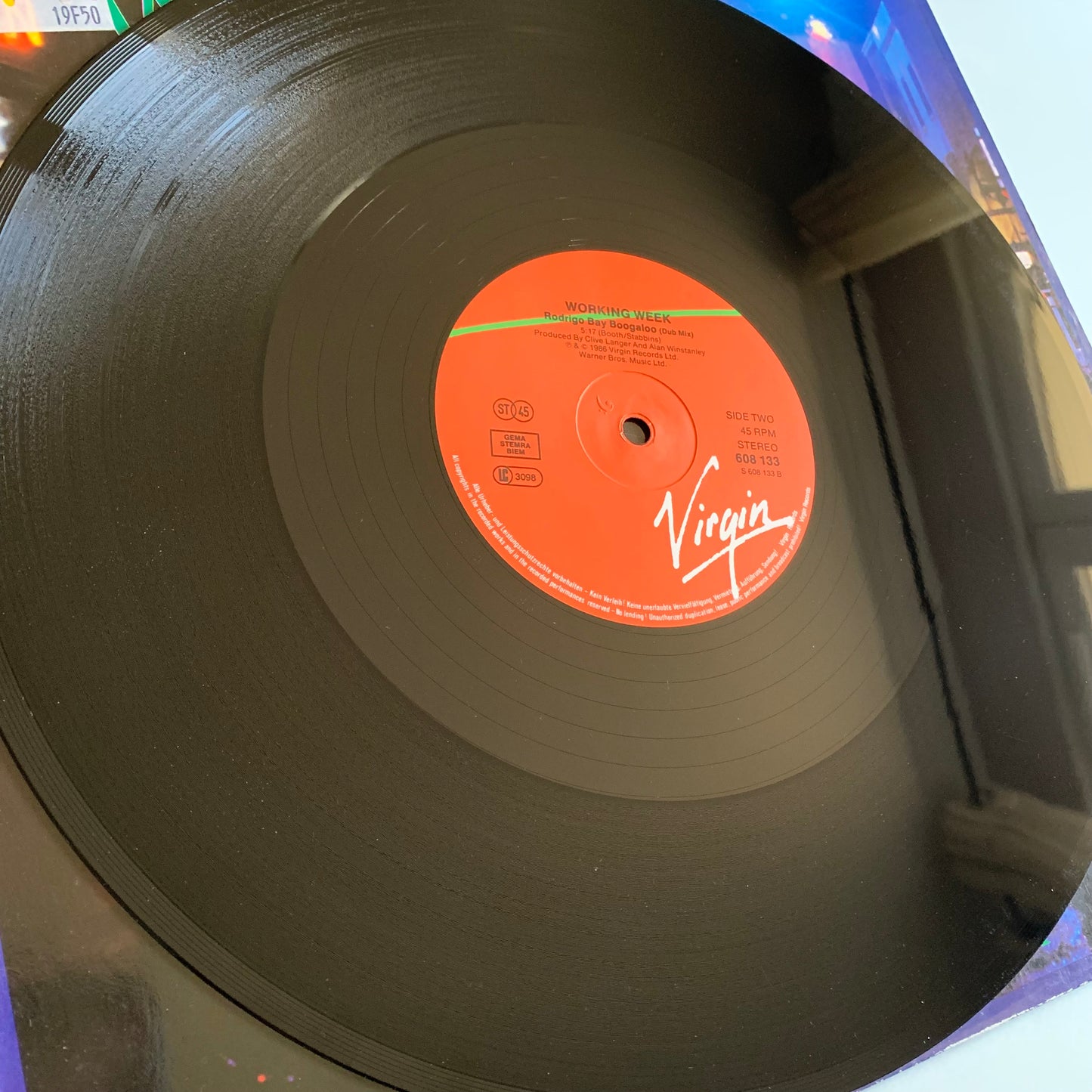Working Week - Rodrigo Bay - Single 1986