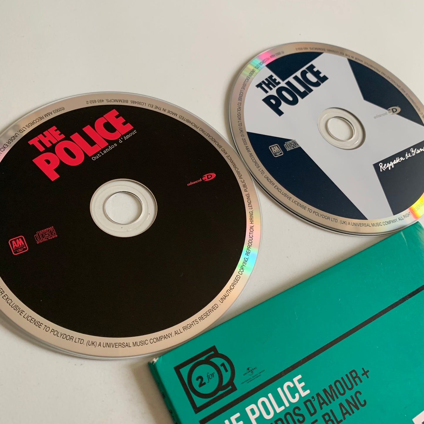 CD - The Police - Outlandos D'Amour + Reggatta De Blanc - 2009 Occasion