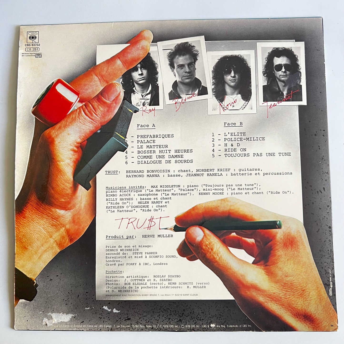 Trust - L'élite - LP 1979