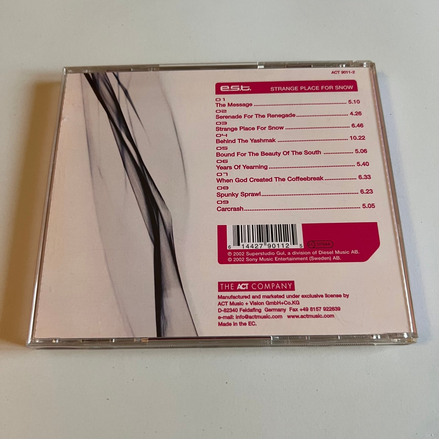 CD - E.S.T. - Strange Place For Snow - 2002