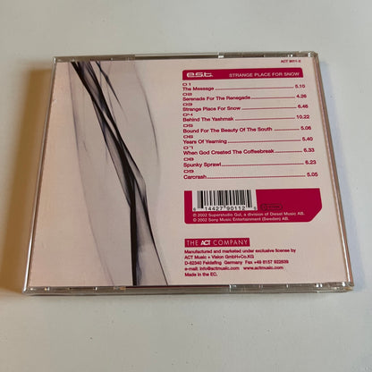 CD - E.S.T. - Strange Place For Snow - 2002