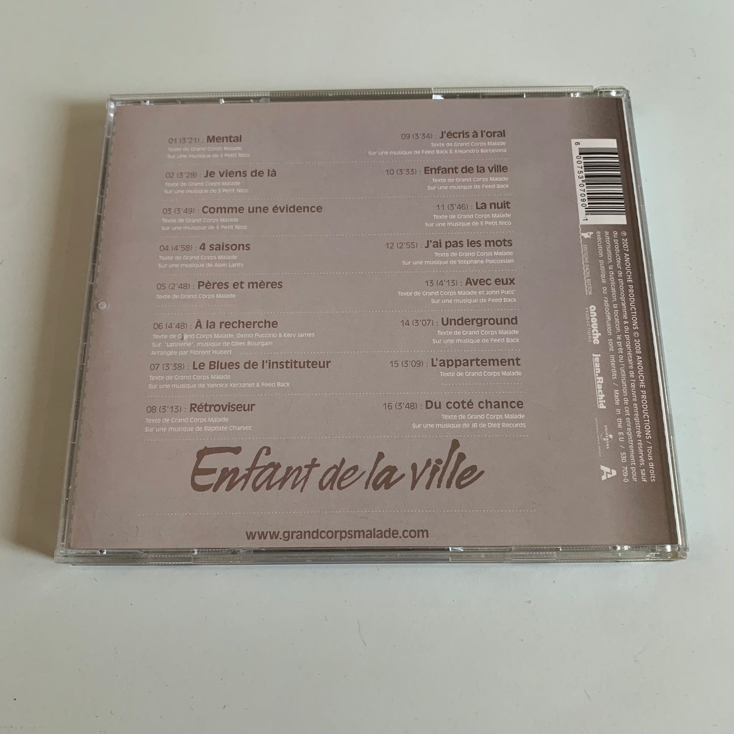 CD - Grand Corps Malade - Enfant De La Ville - 2007 Occasion