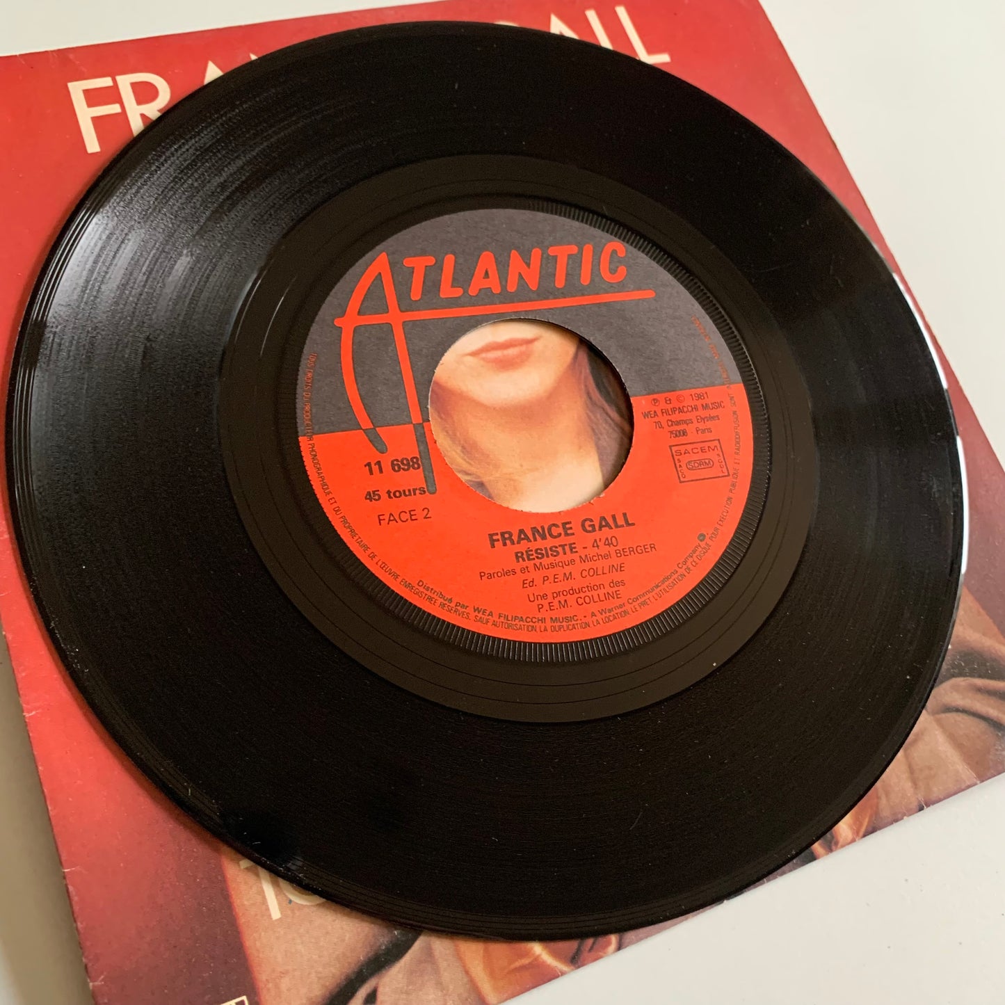 France Gall - Tout Pour La Musique / Résiste - Single 1981 Occasion