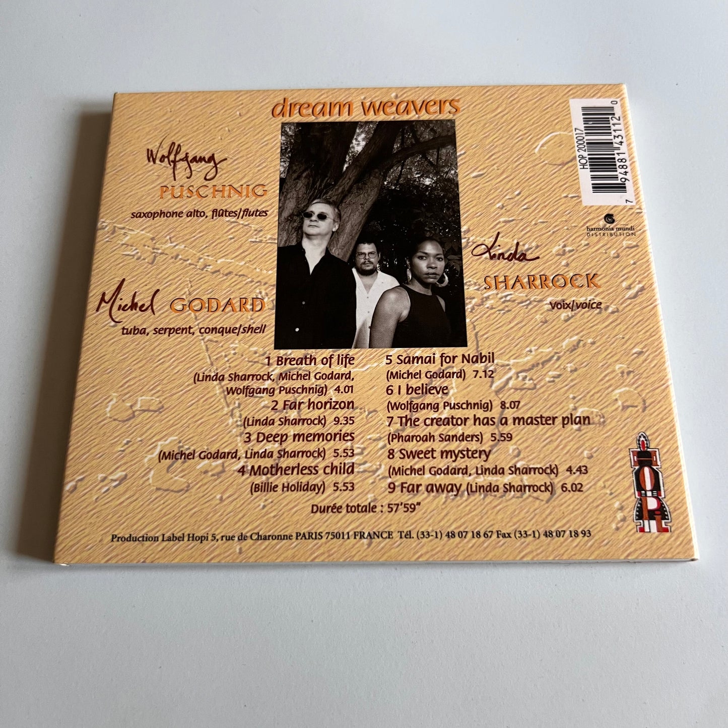 CD - Michel Godard - Linda Sharrock - Wolfgang Puschnig - Dream Weavers - 1997