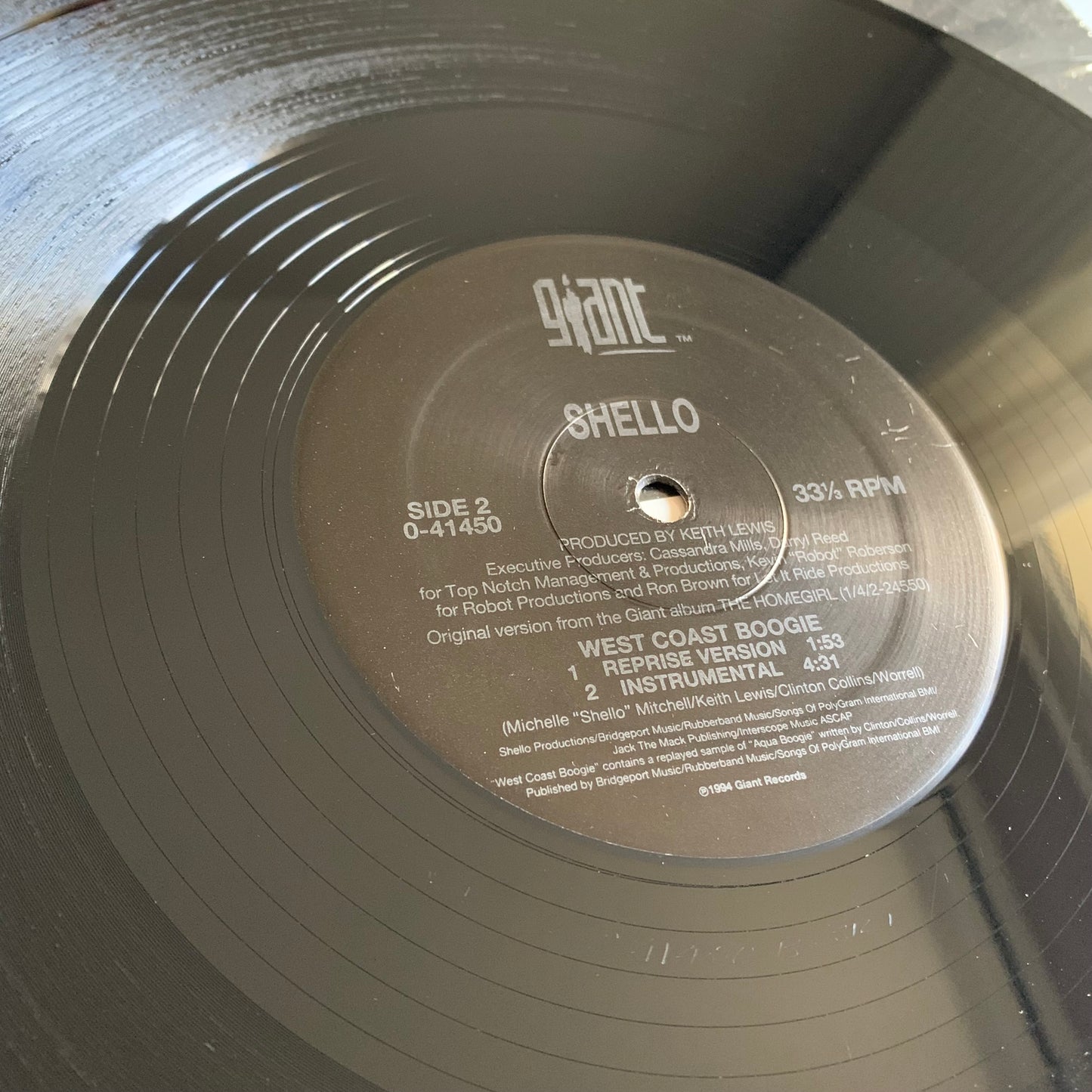 Shello - West Coast Boogie - Single 1994
