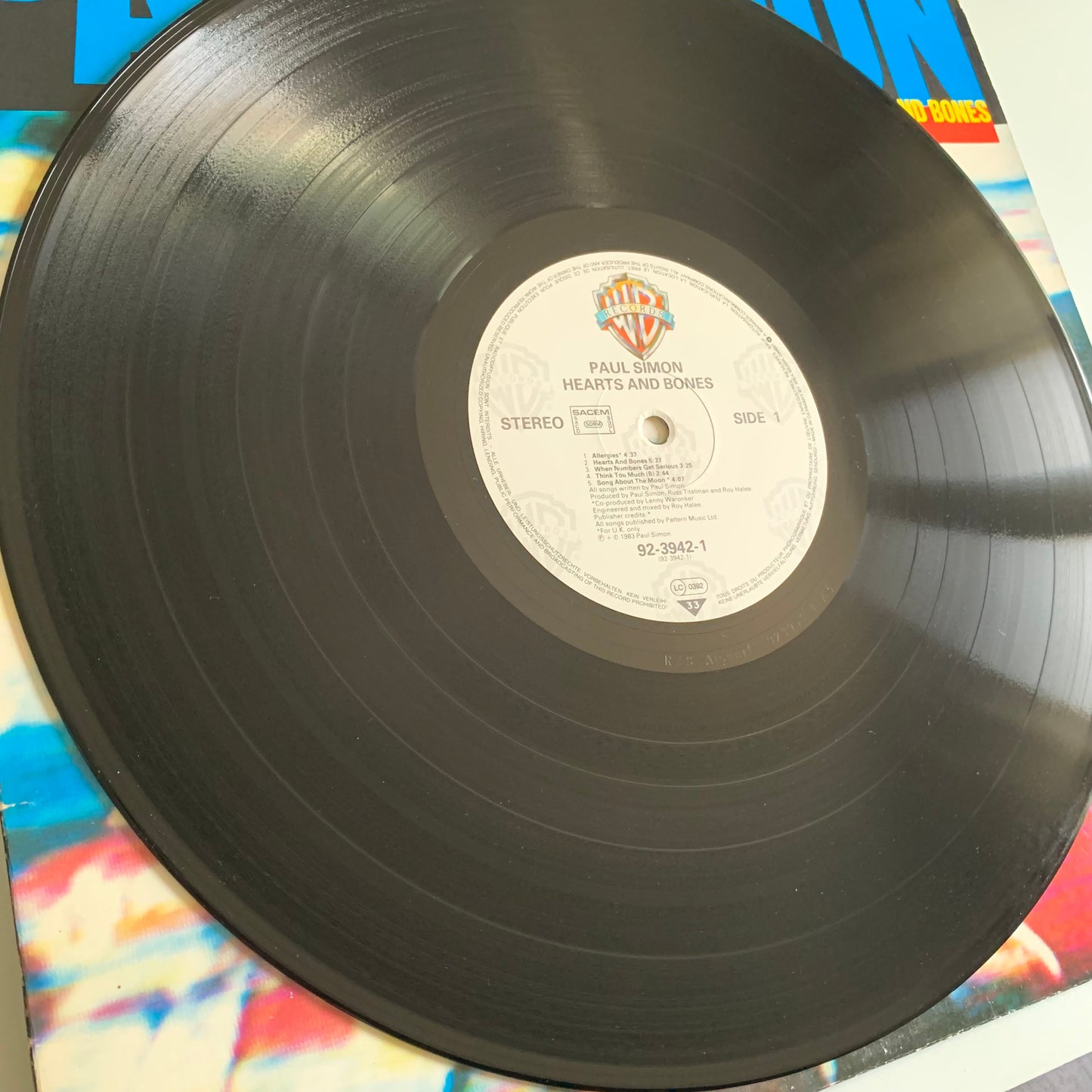 Paul Simon - Hearts And Bones - LP 1983