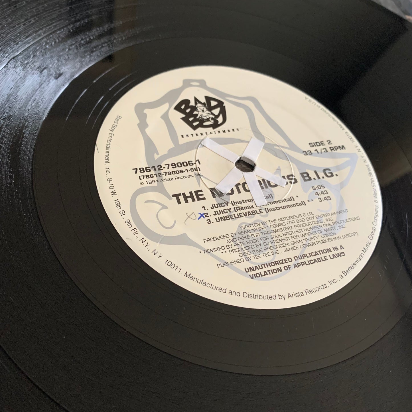 The Notorious BIG - Juicy - Single 1994