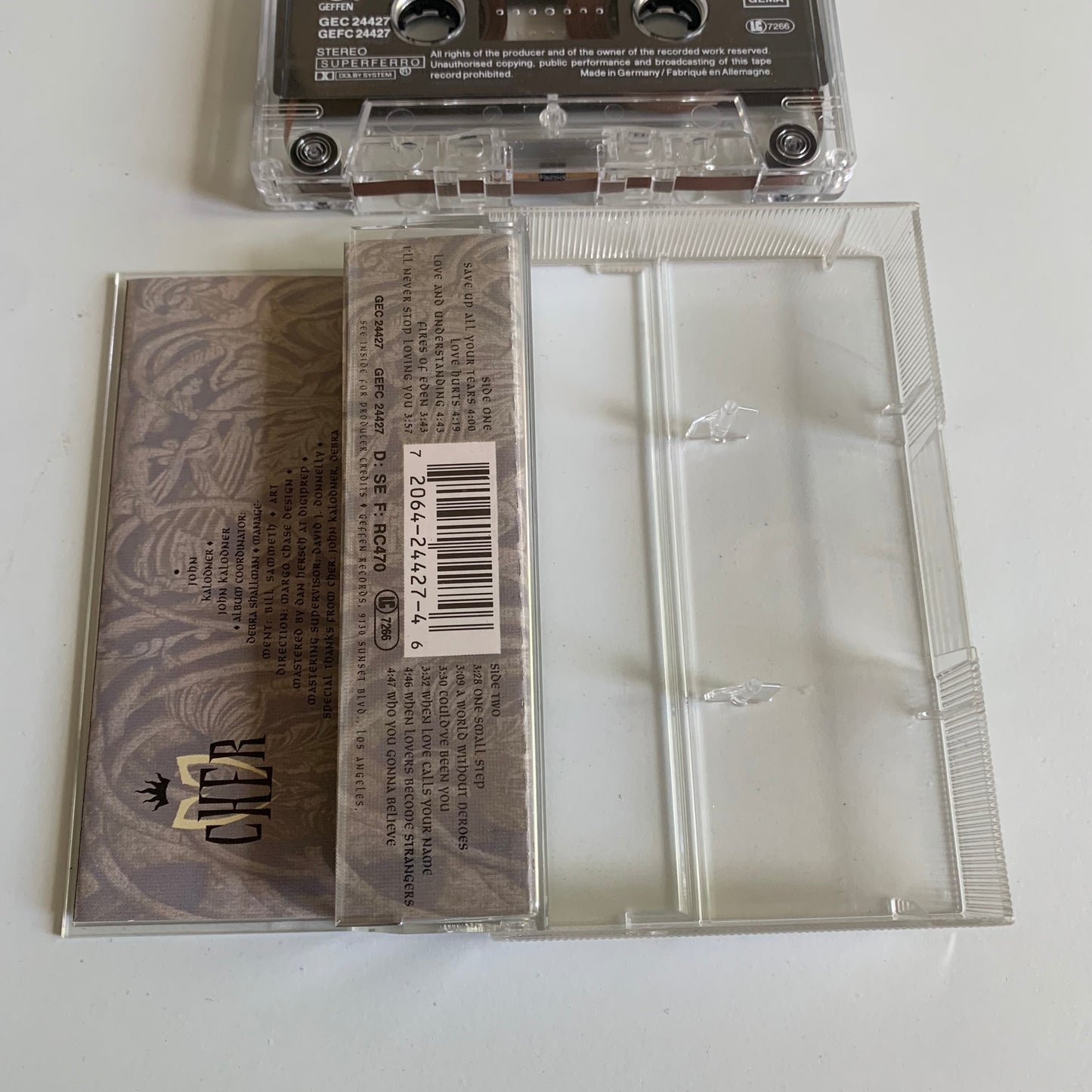 Cassette audio - Cher - Love Hurts - 1991