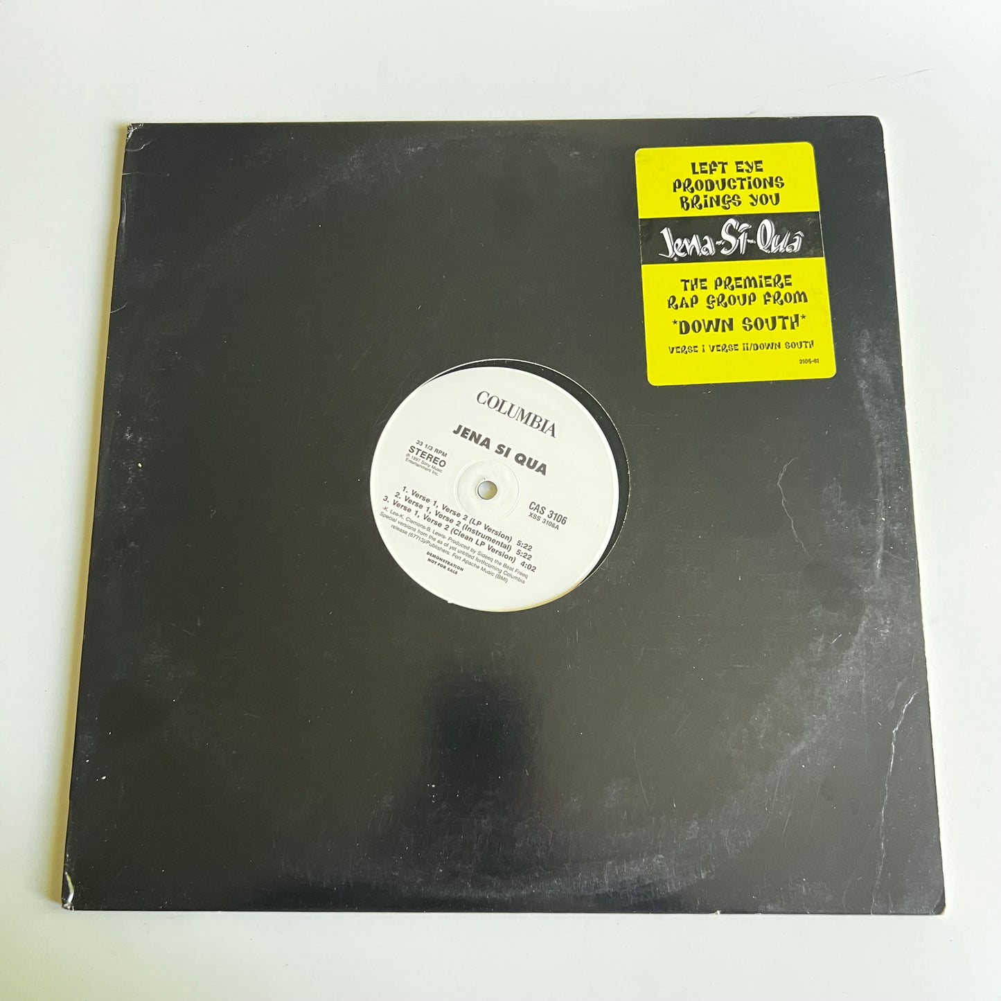 Jena Si Qua - Verse 1, Verse 2 / Down South - Single Promo 1997