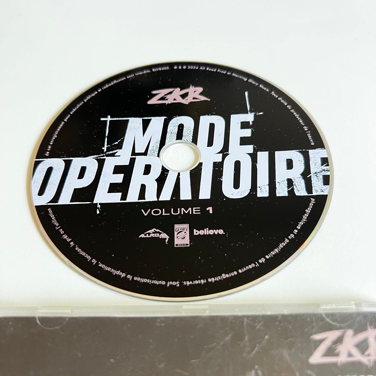 CD - ZKR - Mode Opératoire Volume 1 - 2024