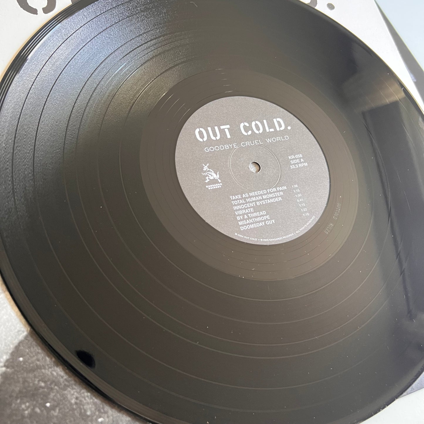 Out Cold. - Goodbye Cruel World - LP 2005