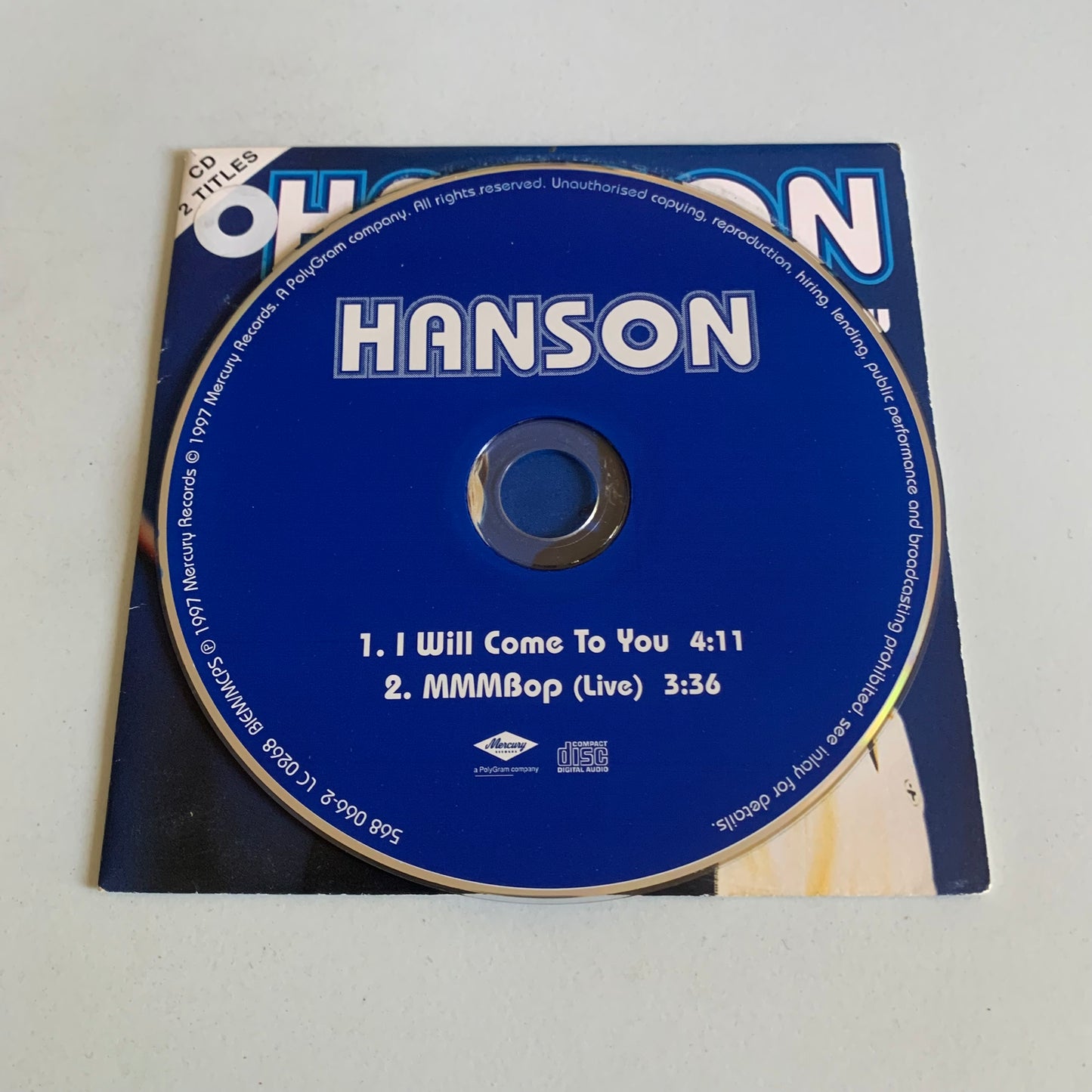 CD - Hanson - Middle Of Nowhere - Mmm Bop - I Will Come To You - Occasion