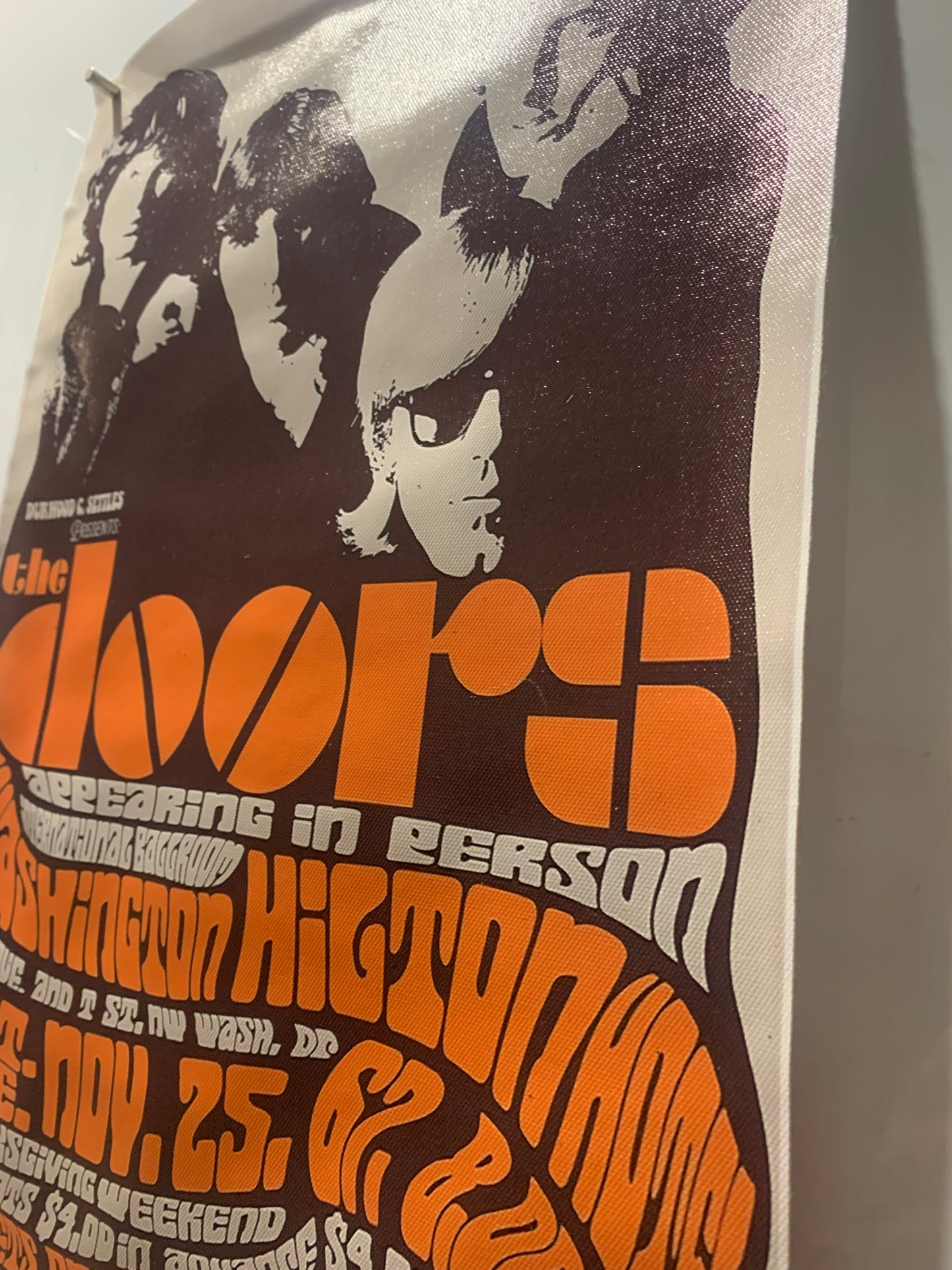 Affiche Poster en Toile - The Doors -  At Hilton 1967 - 45/30cm