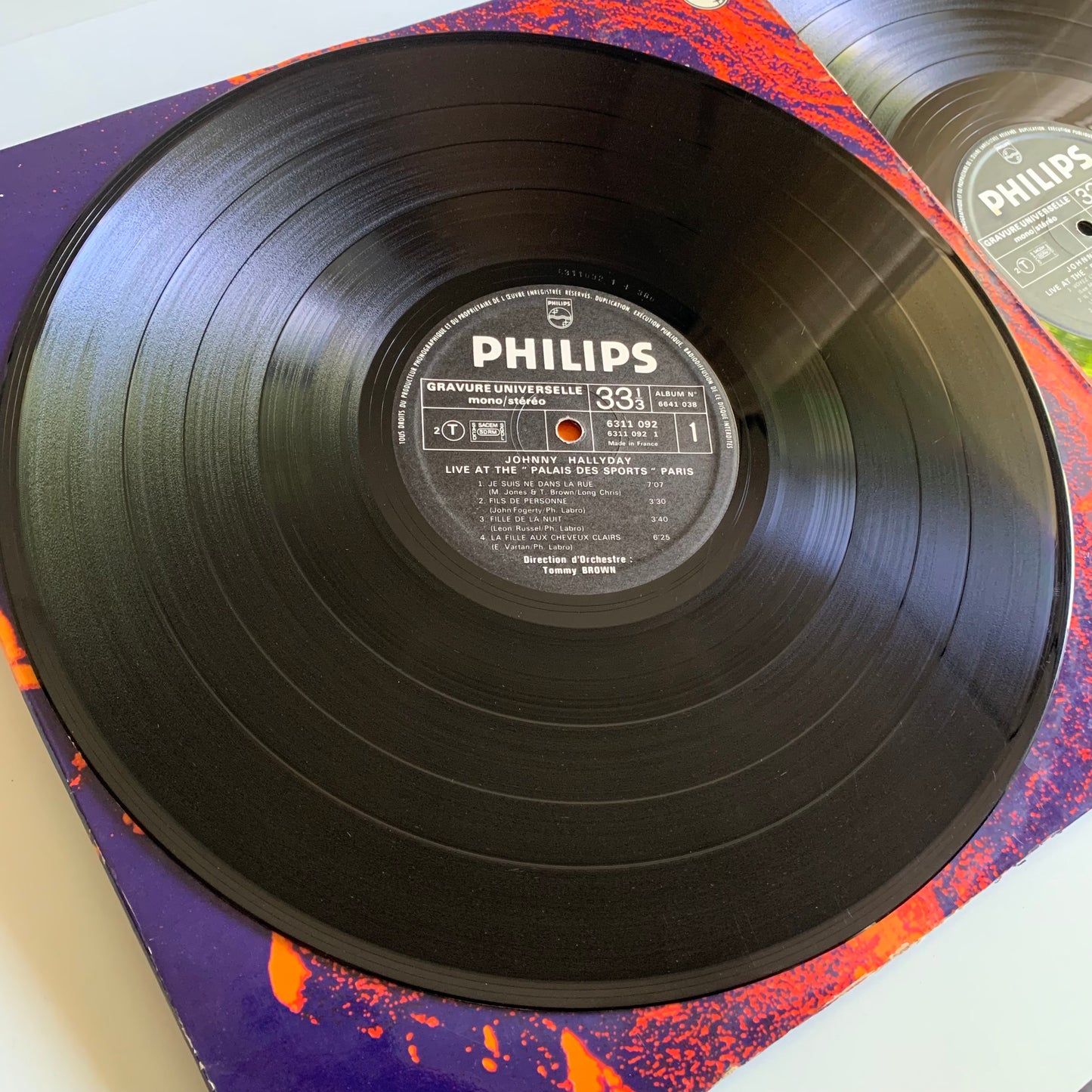 Johnny Hallyday - Live At The Palais Des Sports - Double LP 1971 Occasion