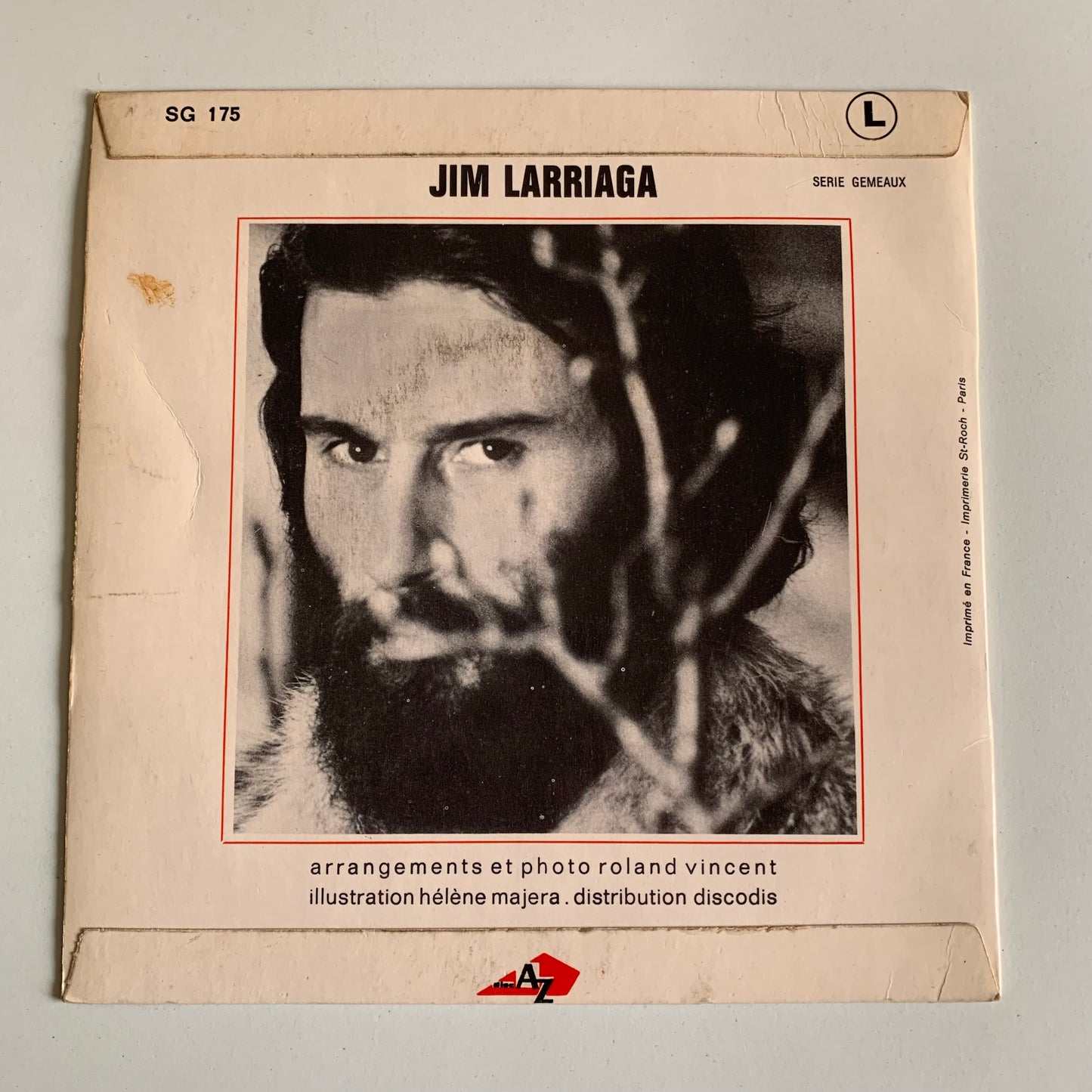 Jim Larriaga - La Vie Est Un Western - Single 1970