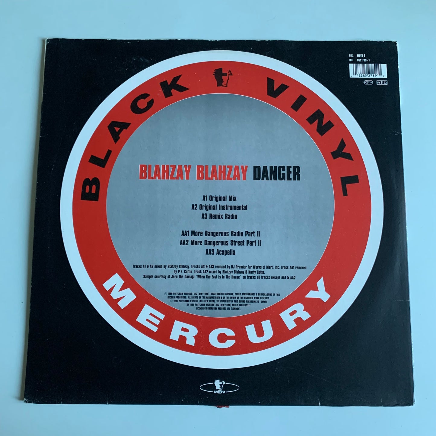 Blahzay Blahzay - Danger - Single 1996