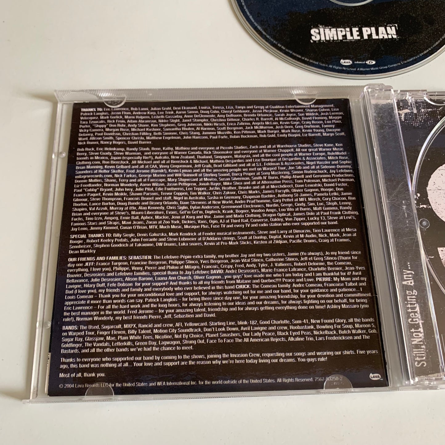 CD - Simple Plan - Still Not Getting Any - 2004 Occasion