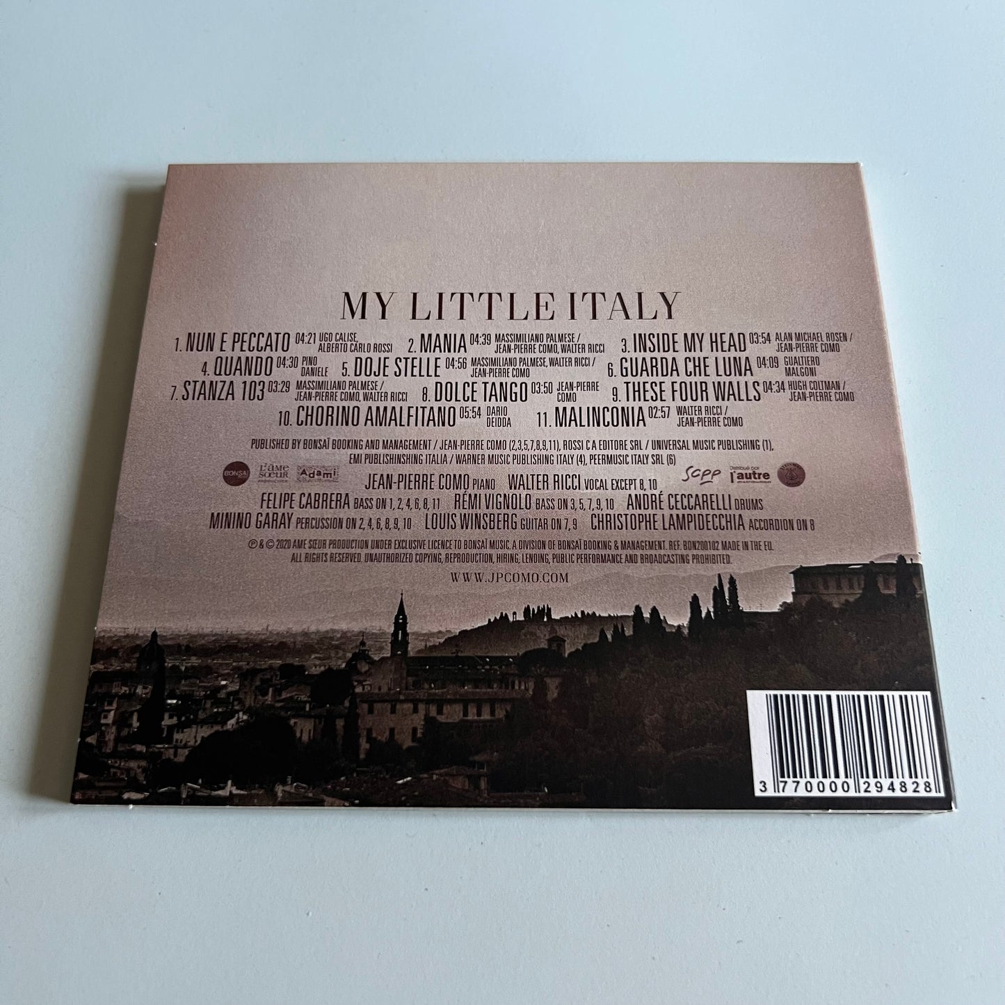 CD - Jean-Pierre Como - My Little Italy - 2020