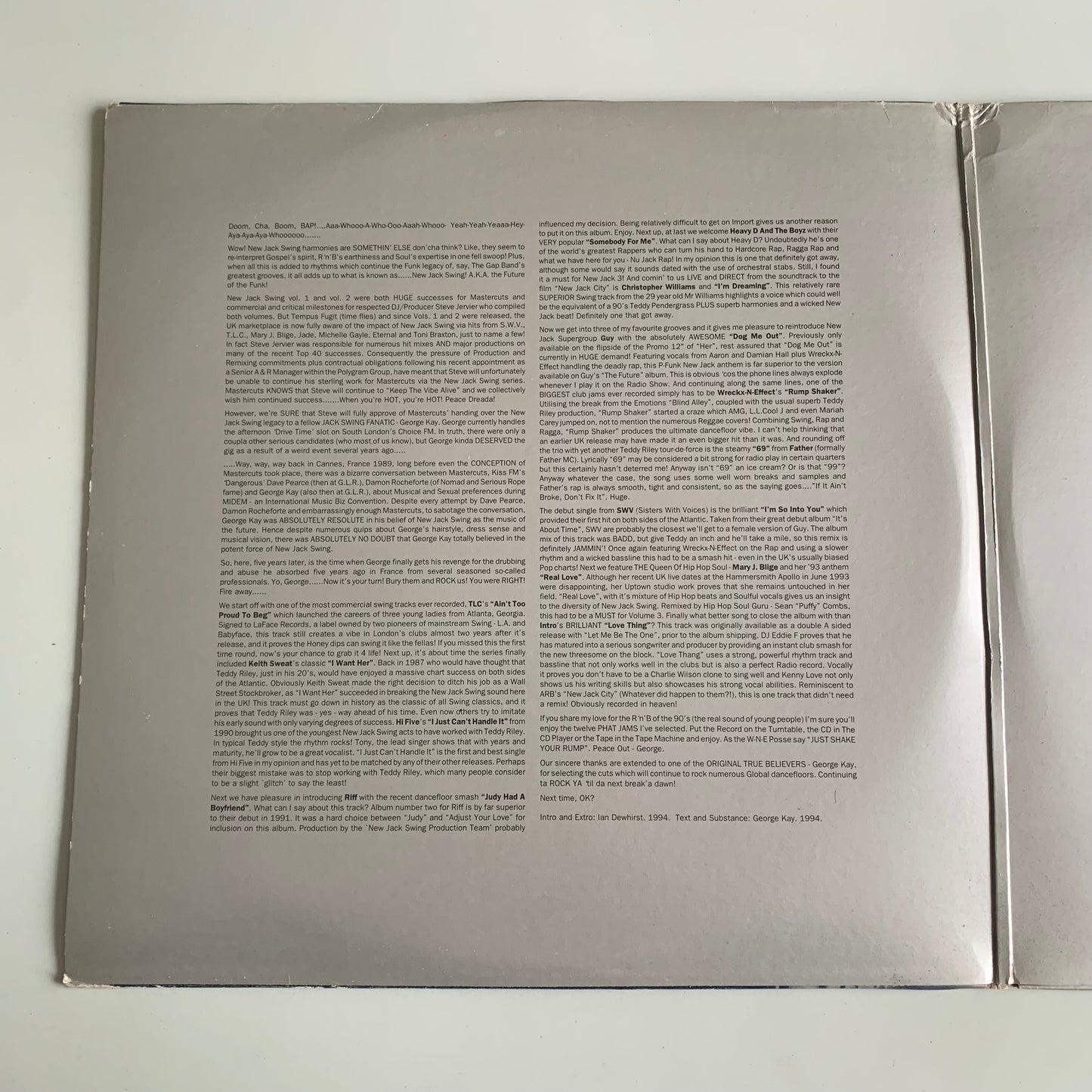Compilation - New Jack Swing Mastercuts Volume 3 - Double LP 1994