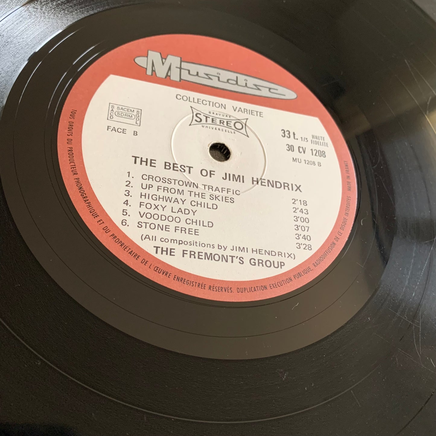 The Fremont's Group - The Best Of Jimi Hendrix - LP 1971