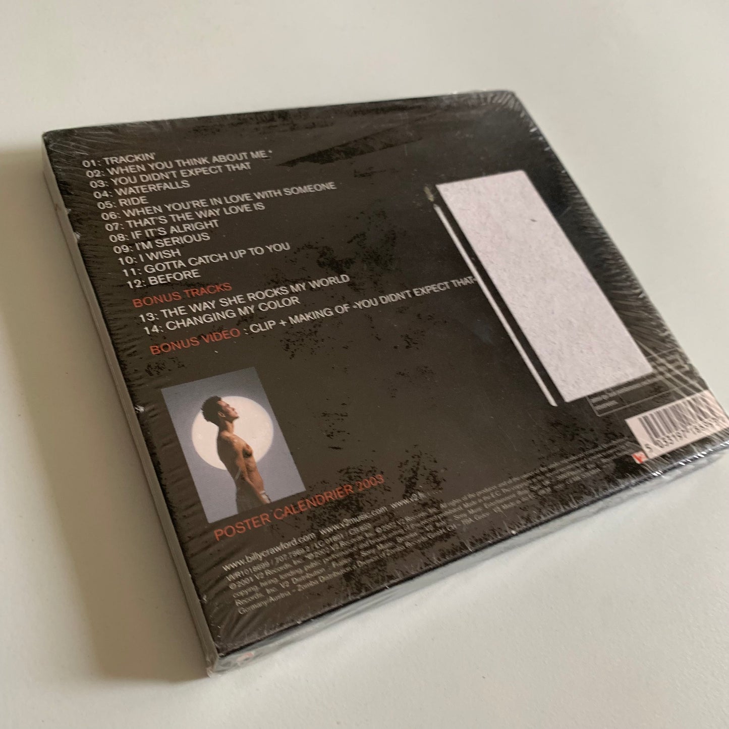 CD - Billy Crawford - Ride - 2002 Neuf sous Blister