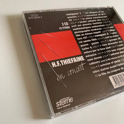H.F. Thiéfaine - En Concert - 1992 Occasion