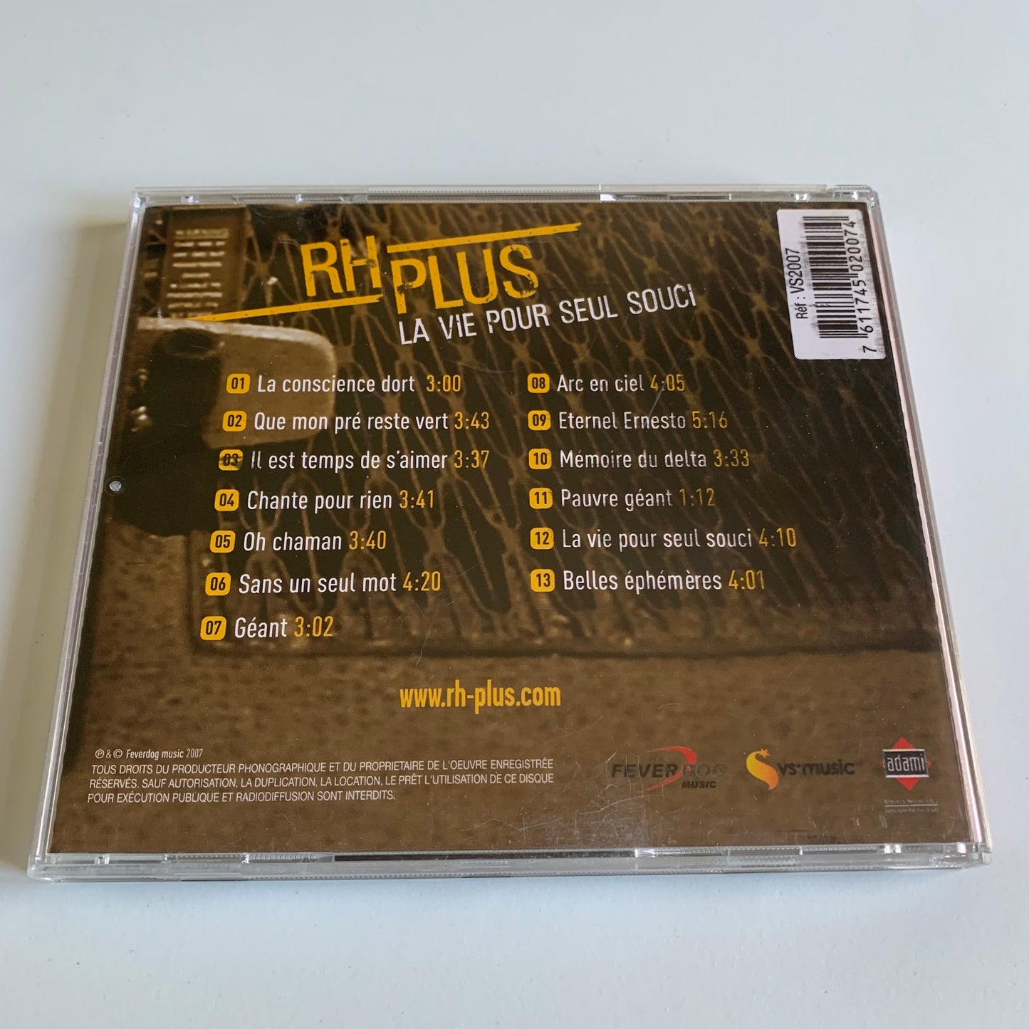 RH Plus - La Vie pour seul Souci 2007 Occasion