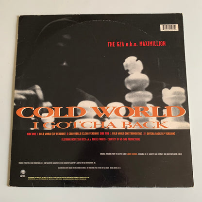 Genius - GZA - Inspektah Deck - Rollie Fingers - Cold World - Single 1995
