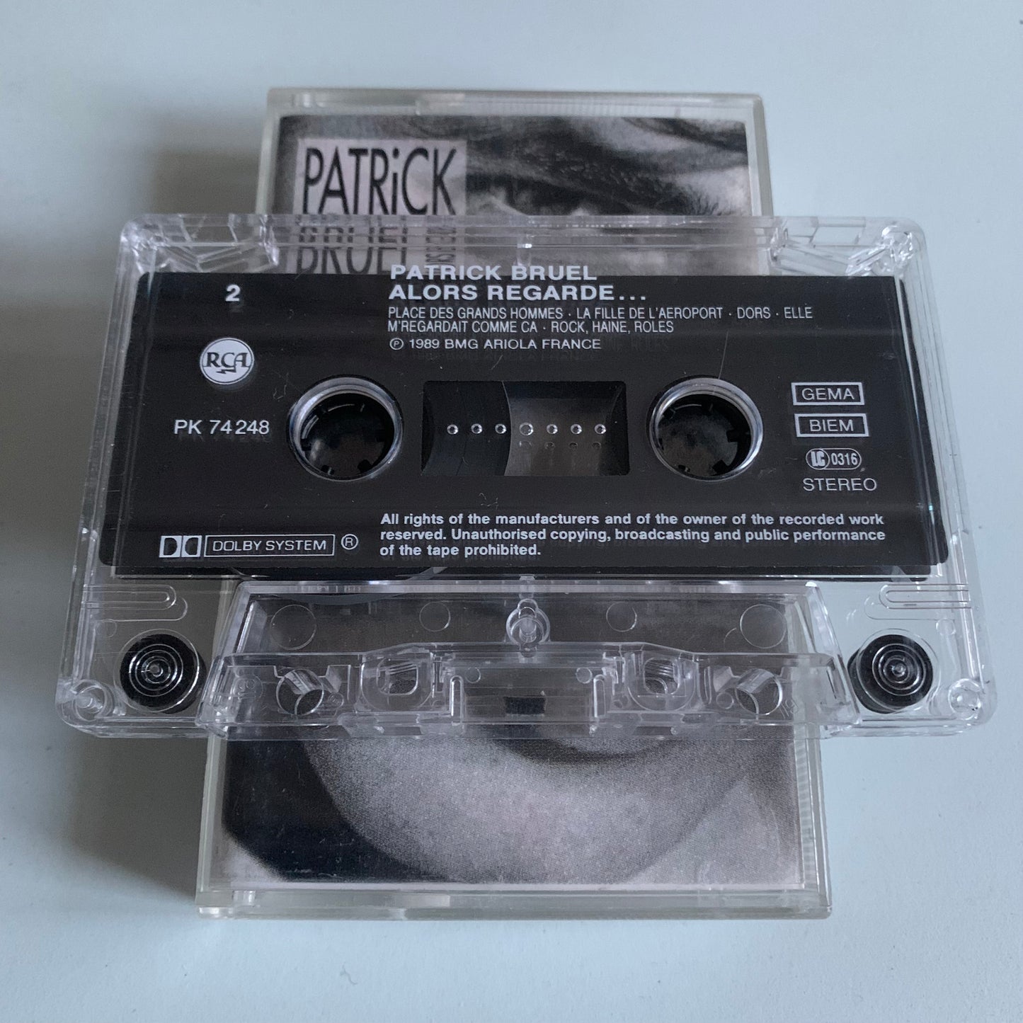 Patrick Bruel - Alors Regarde - 1989 Occasion