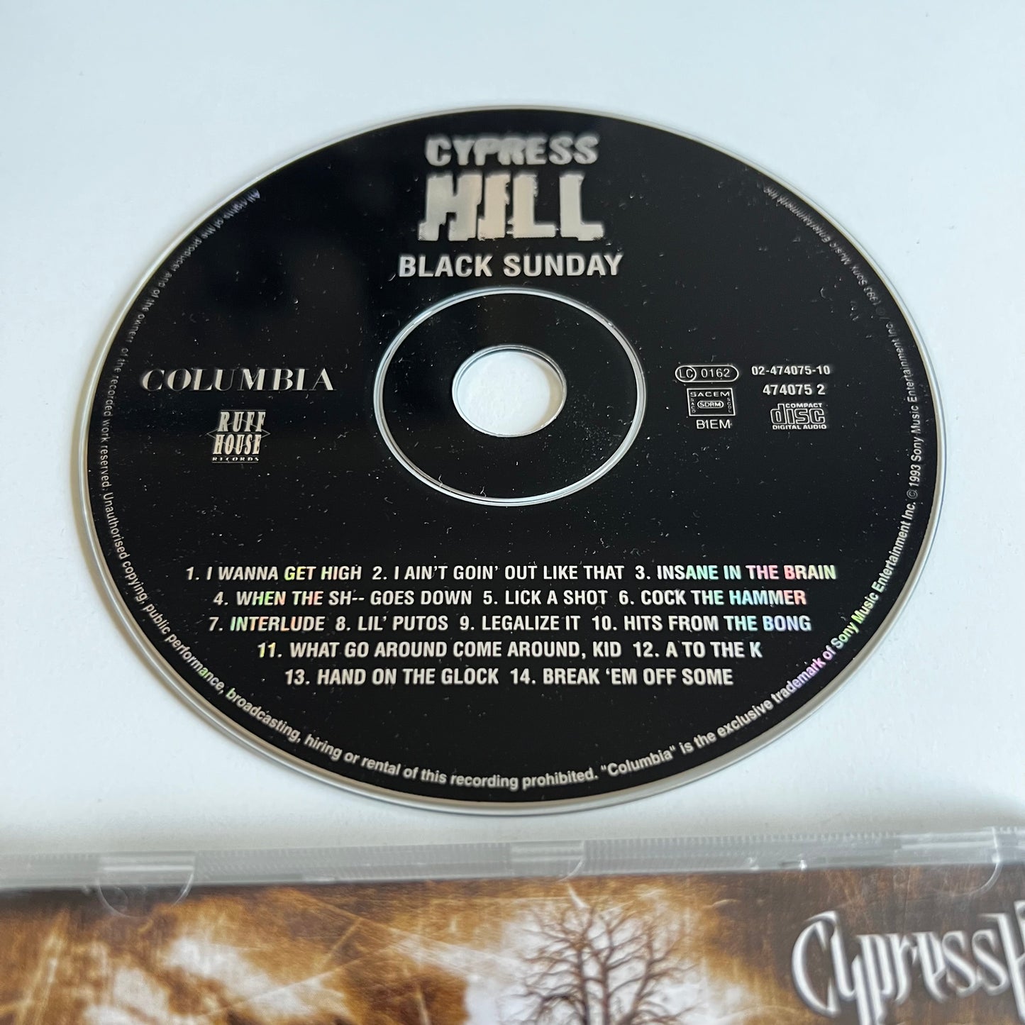 CD - Cypress Hill - Black Sunday - 1994