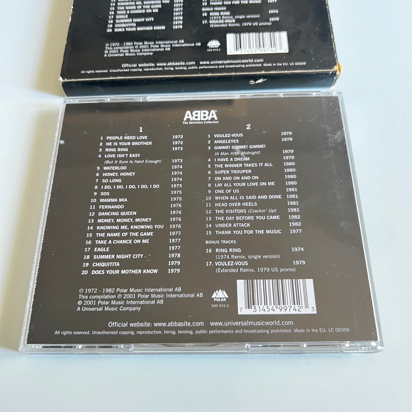 CD - ABBA - The Definitive Collection - 2001