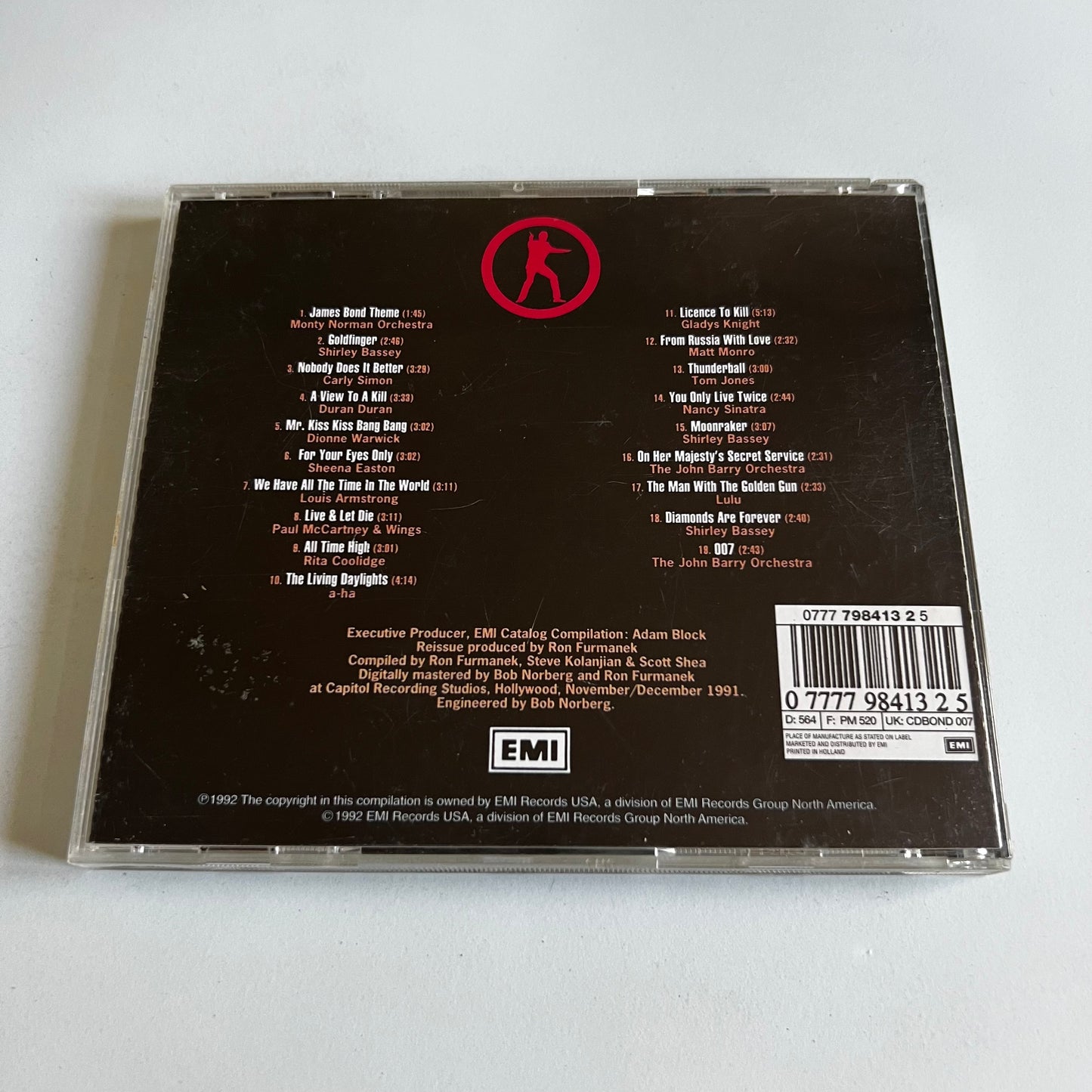 CD - The Best Of James Bond (30th Anniversary Collection) - 1992