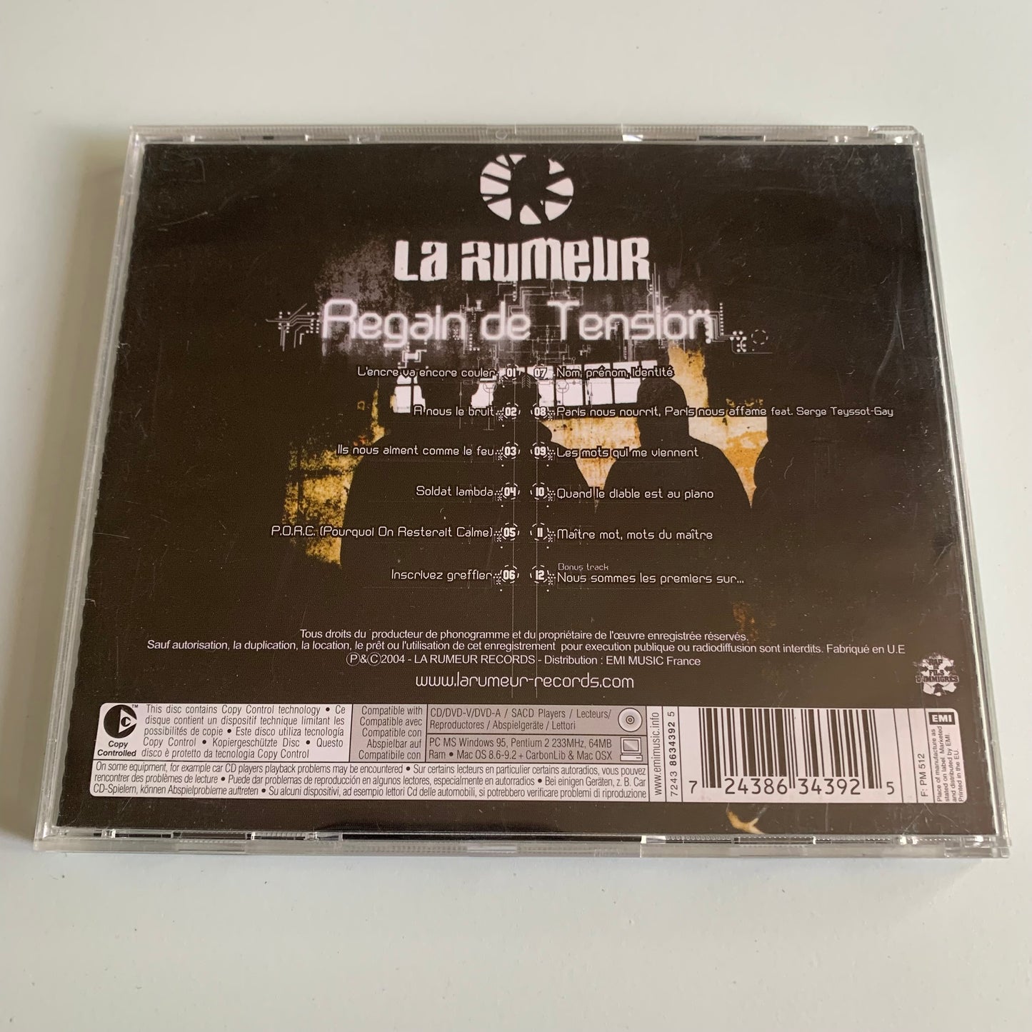 La Rumeur - Regain De Tension - 2004 Occasion