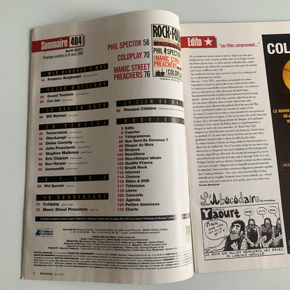 Magazine Rock & Folk - Nº404 Avril 2001