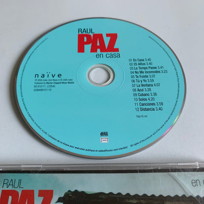 CD - Raul Paz - En Casa - 2006